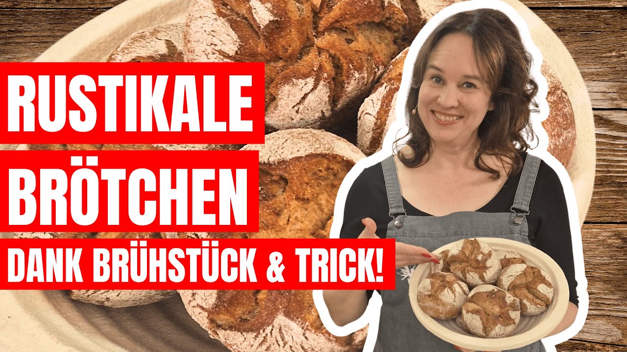 Brötchen backen wie vom Bäcker – mit dieser einen Formtechnik für rustikale Brötchen