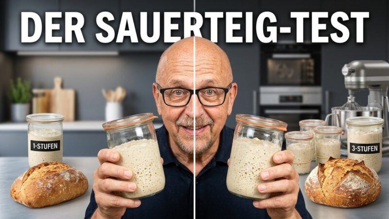 Einstufenführung vs. Dreistufenführung: Welcher Sauerteig schmeckt besser?