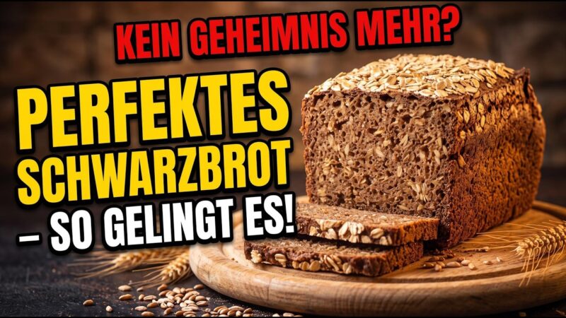 Schwarzbrot backen: So gelingt dir das perfekte Schwarzbrot mit Sauerteig