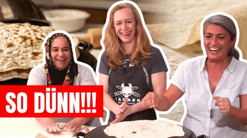 So dünn wie Papier! Traditionelles Lavash Brot backen