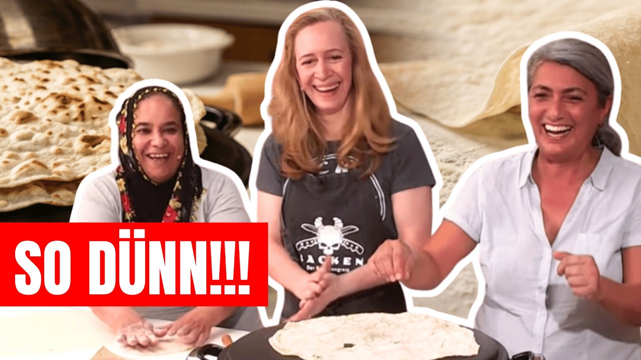 So dünn wie Papier! Traditionelles Lavash Brot backen
