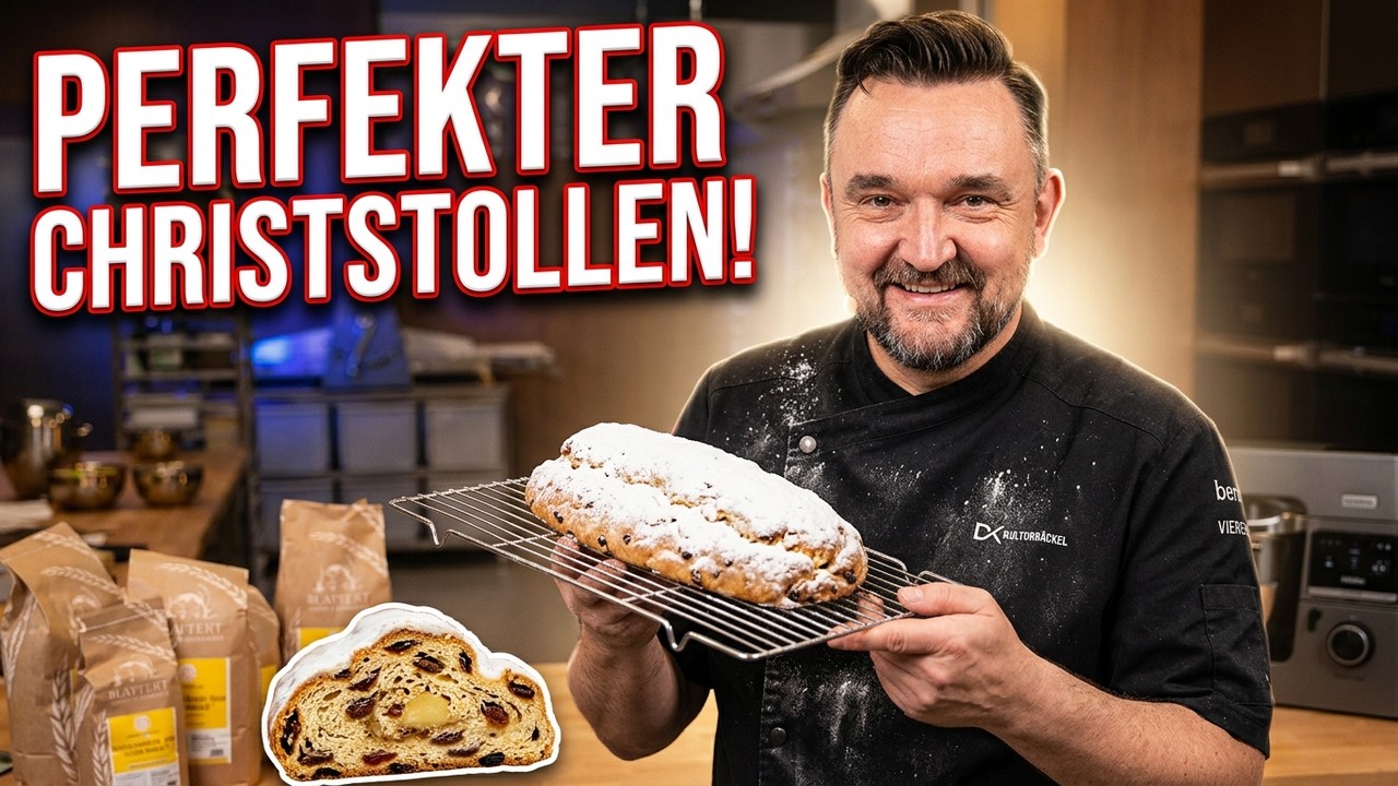 Stollen selber backen: Das Rezept für buttrigen und saftigen Christstollen (Schritt für Schritt)