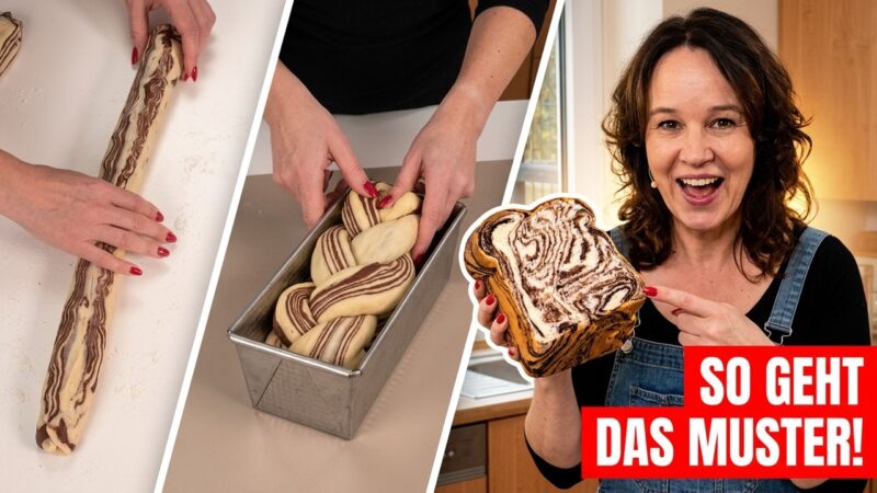 Zebra-Milchbrot backen: Das Muster, das jeden überrascht!