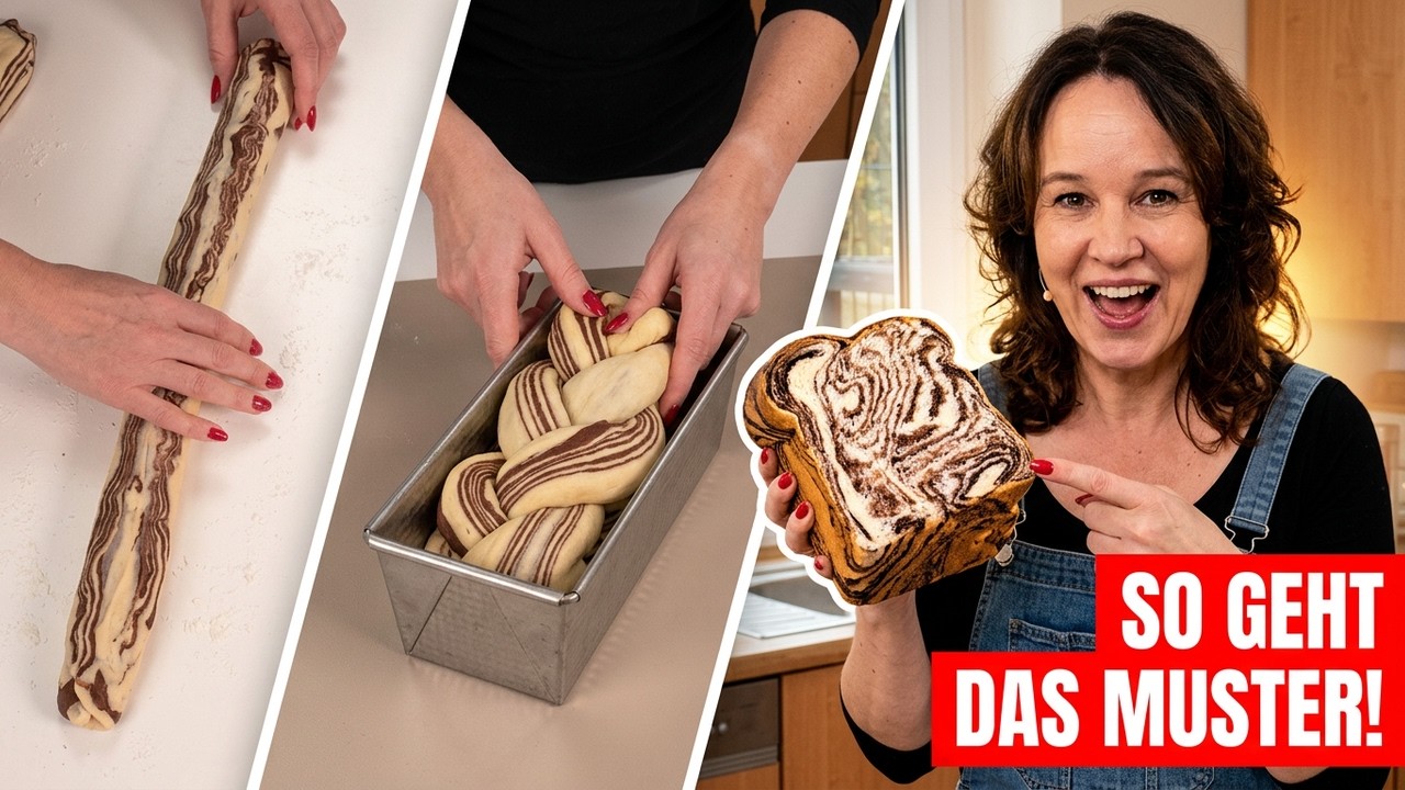 Zebra-Milchbrot backen: Das Muster, das jeden überrascht!