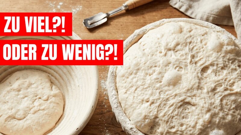 Zu viel oder zu wenig Teig? So berechnest du die ideale Menge für dein Gärkörbchen